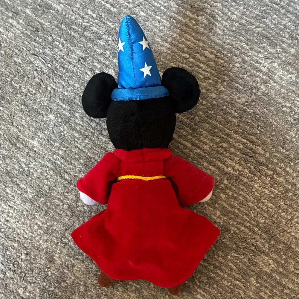 Mickey Mouse Fantasia Sorcerer 14" Plush Stuffed Toy Wizard Walt Disney World - Picture 2 of 5